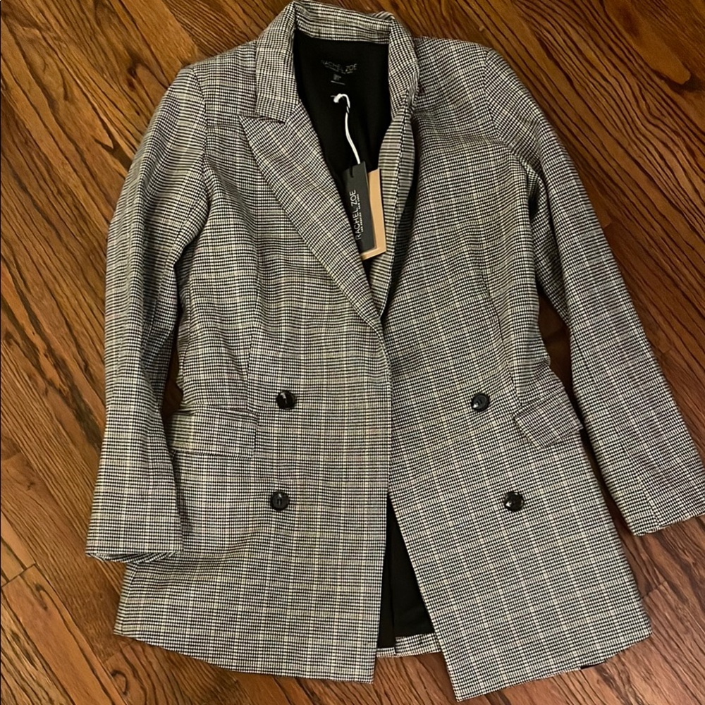 Rachel Zoe Black and White Tailored Blazer